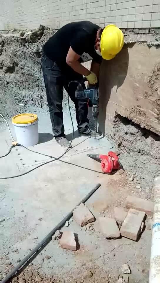 大同新旧混凝土植筋连接加固